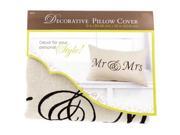 12 x 20 Natural Mr. Mrs. Pillow Cover