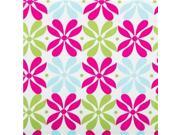 APT1 17 Pink Lime Blue Floral Medallion Fabric