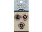 20mm Copper Round 4 Hole Metal Buttons