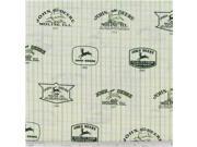 CCT4 19 John Deere Logo Plaid Fabric