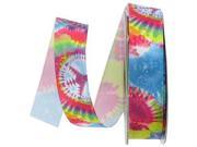 5 8 Tie Dye Single Face Satin Decorative Ribbon