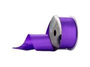 2 Purple Silky Double Face Satin Ribbon