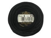 DMC 310 Black Pearl Cotton 8