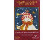 American Snowman Pillow Graph N Latch Rug Kit