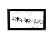 Black White Birds on a Wire Framed Wall Art