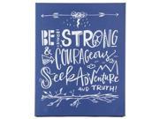 Be Strong Courageous Canvas Wall Art