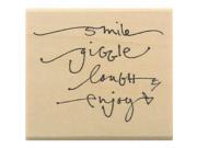 Smile Giggle Rubber Stamp