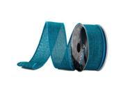 1 1 2 Turquoise Linen Ribbon