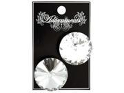 26mm Crystal Rhinestone Shank Buttons