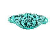 Antique Turquoise Metal Drawer Pull