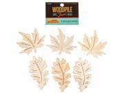 6 Piece Natural Plywood Leaves From TheCraftyCrocodile