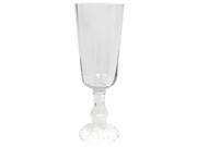 21 1 2 Large Clear Footed Glass Vase From TheCraftyCrocodile