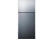 Summit FF1512SSIM 28 Top Freezer Refrigerator with 12.6 Cu. Ft. Capacity Designer Handles Frost Free Operation
