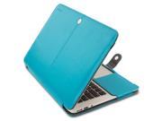 Mosiso MacBook Air 11 Sleeve Case Premium Quality PU Leather Book Cover Clip On Folio Case for MacBook Air 11.6 Models A1370 and A1465