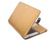Mosiso Retina 15 Inch Premium Quality PU Leather Book Cover Clip On Sleeve Case Cover for MacBook Pro 15.4 with Retina Display A1398 No CD Rom Drive with One