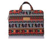 Mosiso Laptop Briefcase Bohemian Style Canvas Fabric 11 11.6 Inch Carry Case Sleeve for Acer Chromebook 11 HP Stream 11 Samsung Chromebook 2 Notebook Com