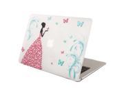 Mosiso MacBook Air 13 Case Soft Touch Plastic Clear Hard Case Cover for MacBook Air 13.3 A1466 A1369 Dancing Butterfly Girl with One Year Warranty