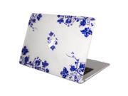 Mosiso New Macbook Case Smooth Matte Finish Hard Shell Protective Case for MacBook 12 Inch with Retina Display A1534 [2016 2015 Release] Blue and White Porc