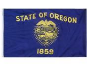 Oregon 5 X8 Nylon Flag Double Sided