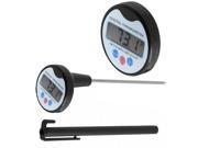 Digital Meat Cooking Thermometer Candy Thermometer Large Display for Easy Read Up to 572°F Easily Switch Between C f Battery and Probe Cover Included By