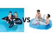 Shark Vs Killer Whale Inflatable Ride On Pool Toy