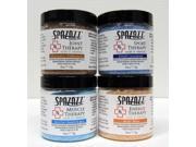 Spazazz Aromatherapy Spa and Bath Crystals Rx Therapy Sport Try me 4 pack