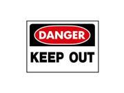 10X14 DANGER K OUT SIGN 512