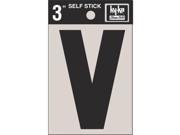 3 BLK VINYL LETTER V 30432