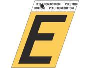 1 1 2 GOLD ALUM LETTER E GR 10 E Contains 10 per case