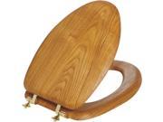 OAK VNEER ELONGATED SEAT 19601CP 378