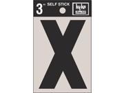 3 BLK VINYL LETTER X 30434 Contains 10 per case