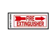 4X10 FIRE EXT RIGHT SIGN FE 2R
