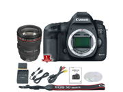 Canon EOS 5D Mark III DSLR Camera Body Only International Model with 24 105mm f 4L Lens Kit