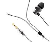 High Fiedelity Metal Ergonomic In ear Earbuds Noise Isolating 3.5 Mm Jack Headphones Gun Metal