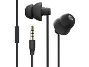 MAXROCK TM Mini Total Soft Silicon Earbuds Headphones with Mic Music Sleep Choice for Cellphones Ipad Tablet Mp3 Laptop and Most 3.5mm Audio Player Black