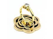 MAXROCK Universal Metal Ring Stand Holder for Cellphones Ipad Iphone 4 4g 4s 5 Galaxy S2 Siii Ipad Ipod Flower gold