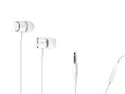 MAXROCK Metal Headphones With Mic for Cellphones Tablets and 3.5mm Jack Player White