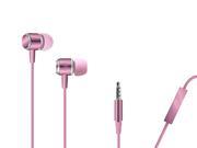 MAXROCK Metal Headphones With Mic for Cellphones Tablets and 3.5mm Jack Player PINK
