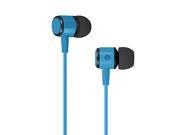 MAXROCK Metal Headphones With Mic for Cellphones Tablets and 3.5mm Jack Player Blue