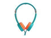MAXROCK Foldable Over head Headphones With Adjustable Headbands 3.5mm Universial Jack Blue orange
