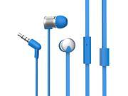 Maxrock TM Noise Isolating Cellphone Headsets with In line Mic Blue