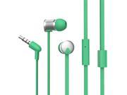Maxrock TM Noise Isolating Cellphone Headsets with In line Mic Green