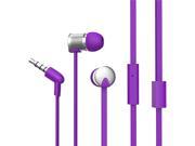 Maxrock TM Noise Isolating Cellphone Headsets with In line Mic Purple