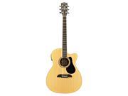 Alvarez OM Folk Acoustic Electric w cutaway and Deluxe Gigbag Guitar RF27CE