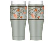Thermos Vacuum Insulated Stainless Steel Double Wall Travel Tumbler 16 oz 2 Pack Cherry Blossom