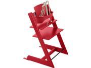 Stokke Tripp Trapp Chair with Baby Set Red
