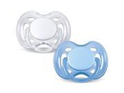 Philips Avent Freeflow Pacifier BPA Free Blue White 0 6 Months Pack of 2