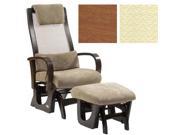 Dutailier Matrix Glider and Ottoman in Harvest With Cushion 5122
