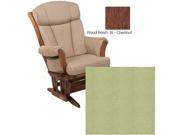 Dutailier 908 Series Maple Multiposition Reclining Glider W Lock in Chestnut With Cushion 0496