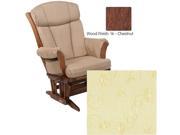 Dutailier 908 Series Maple Multiposition Reclining Glider W Lock in Chestnut With Cushion 4029